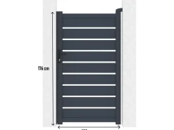 Portillon en aluminium