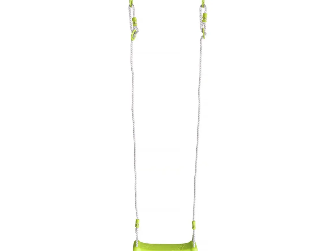 Portique de jeu en métal avec balançoire à bascule "Basile" - 4 agrès - Vert