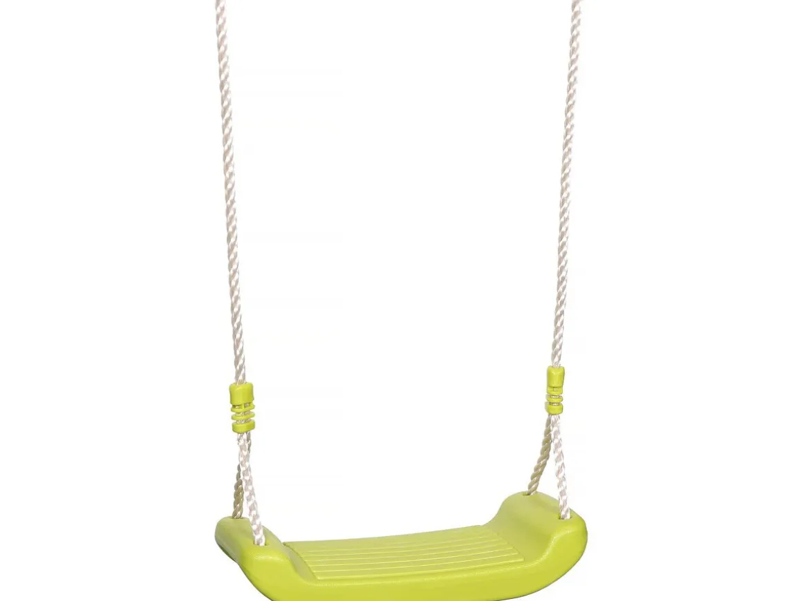 Portique en métal avec toboggan "Ludo II" avec 4 agrès - Vert
