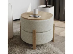 Pouf en bois