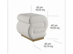Pouf en bois
