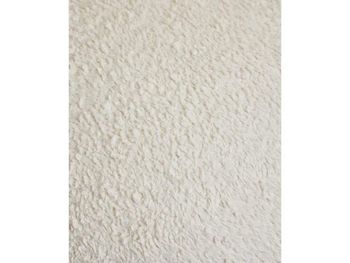 Pouf en tissu "Magnus" - 45 x 45 x 48 cm - Blanc
