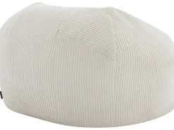 Pouf en velours côtelé