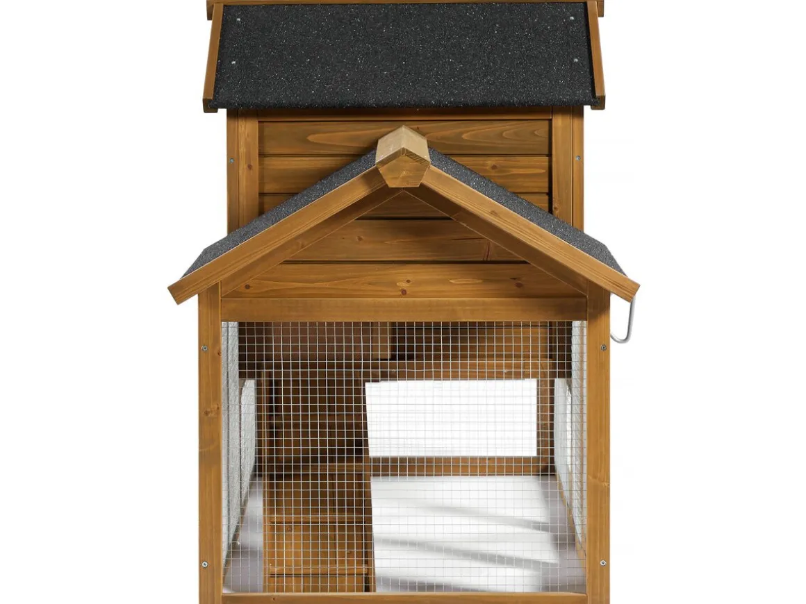 Poulailler "Poulette" avec pondoir en bois - Marron