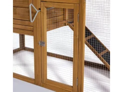 Poulailler "Princesse" avec pondoir en bois - 4 poules - Marron