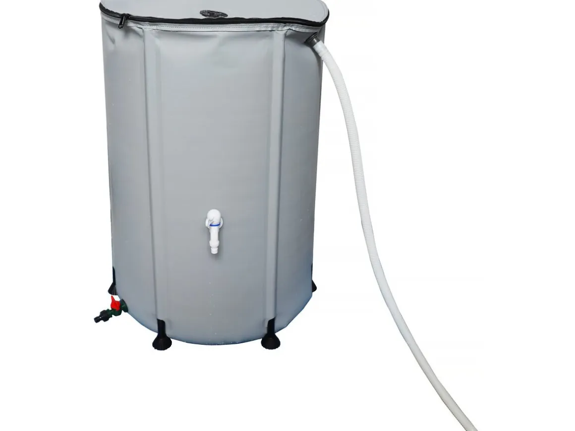 Récupérateur d窶册au souple en PVC 250 L - Gris