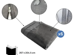 Rideau pour pergola bioclimatique 