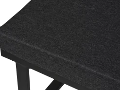 Salon de jardin canapé d'angle décor imitation bois "Fiora" - 5 places - Gris
