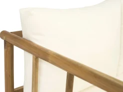 Salon de jardin en bois avec coussins inclus 