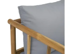 Salon de jardin en bois avec coussins inclus 
