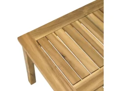 Salon de jardin en bois d'acacia avec coussins 