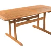 Salon de jardin repas "Séoul" - 1 Table + 8 chaises - Maple - Beige