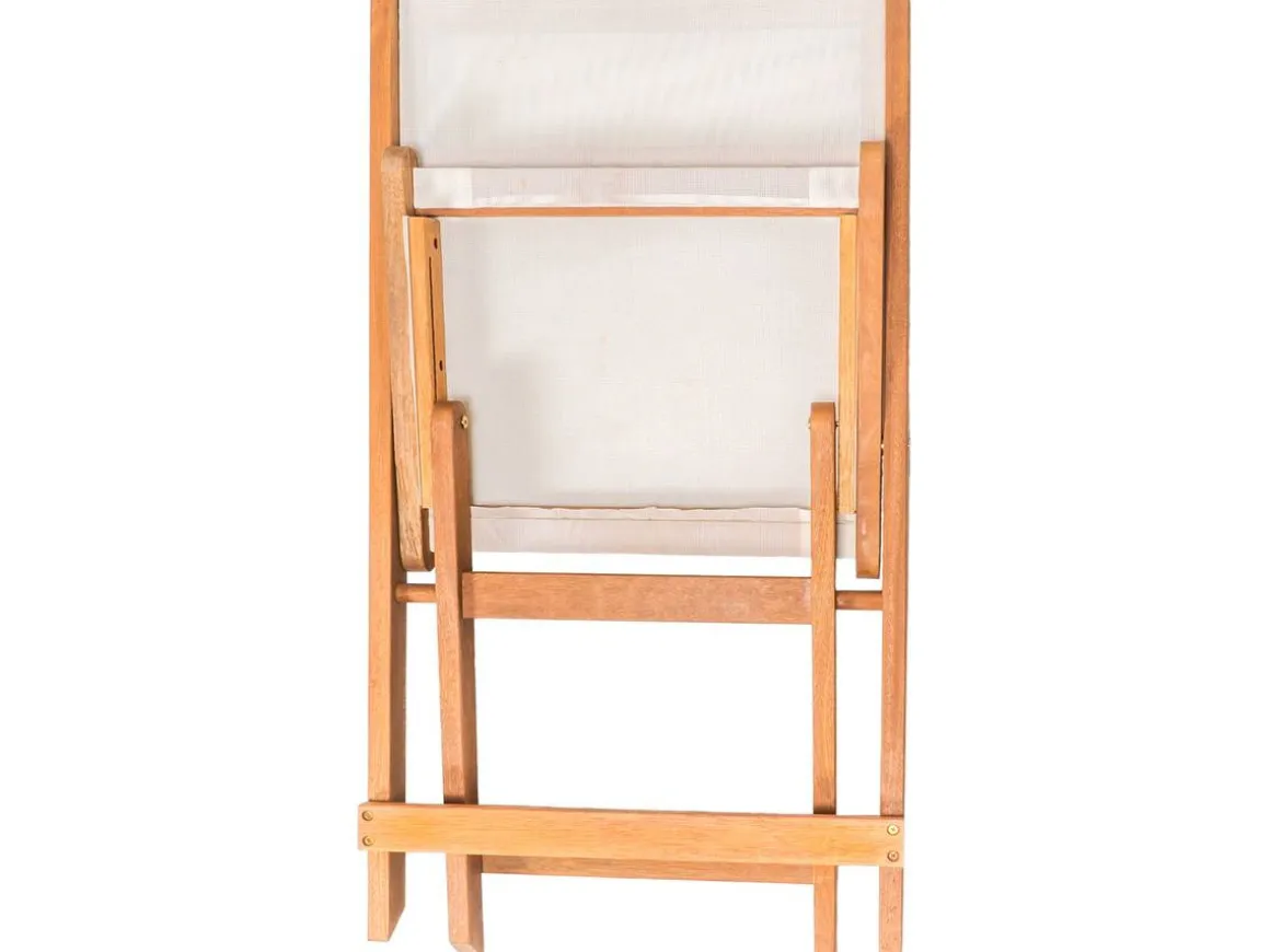 Salon de jardin repas "Séoul" - 1 Table + 8 chaises - Maple - Beige