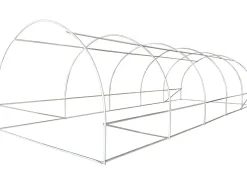 Serre tunelle de jardin 8 x 3 m "Lys" - 24 m² - 140g - Vert