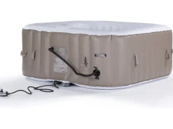 SPA GONFLABLE MONAC EN PVC - 6 PLACES - TAUPE/CREME
