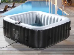 Spa Gonflable NICE en PVC - 6 places - Gris/Noir