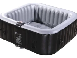 Spa Gonflable NICE en PVC - 6 places - Gris/Noir