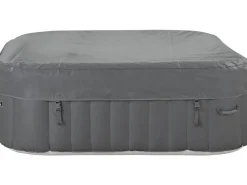 Spa gonflable "RIVIERA" en PVC - 6 places - Gris/blanc
