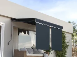 Store banne avec lambrequin en aluminium 2 x 3 m