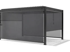 Store pergola bioclimatique - 367 x 208 cm - Gris anthracite