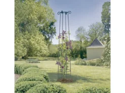 Support décoratif - " Obelisk " - Ø 0.41 x 2.00 m - Rouille antique
