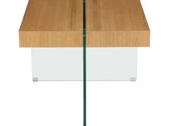Table basse "Agrigento" - 60 x 60 x 50 cm - Finition chêne