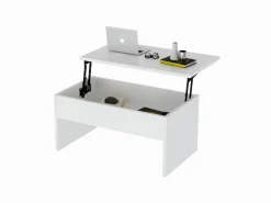 Table basse avec coffre de rangement en bois
