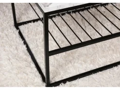 Table basse en bois "Asude" - 95 x 55 x 42 cm - Blanc