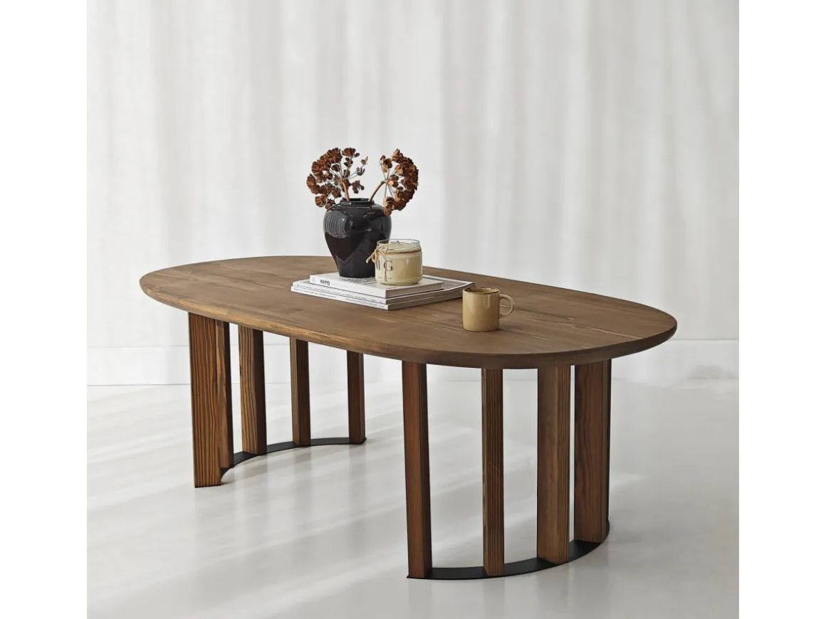 Table basse en bois "Elysia" - 120 x 60 x 40 cm - Marron
