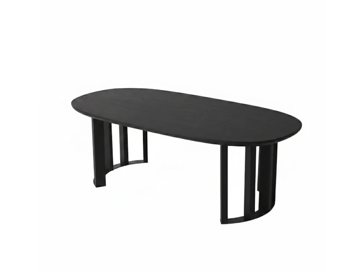 Table basse en bois "Elysia" - 120 x 60 x 40 cm - Noir