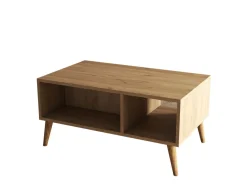Table basse en bois "Exxen" - 90 x 41 x 54 cm - Marron
