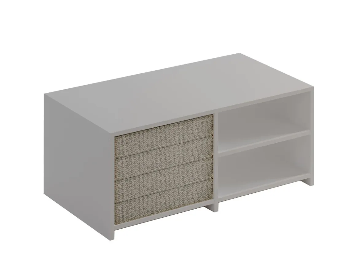 Table basse en bois "Gord" - 90 x 45 x 44 cm - Blanc