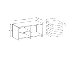 Table basse en bois