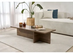 Table basse en bois "Harbor" - 120 x 45 x 30 cm - Noyer