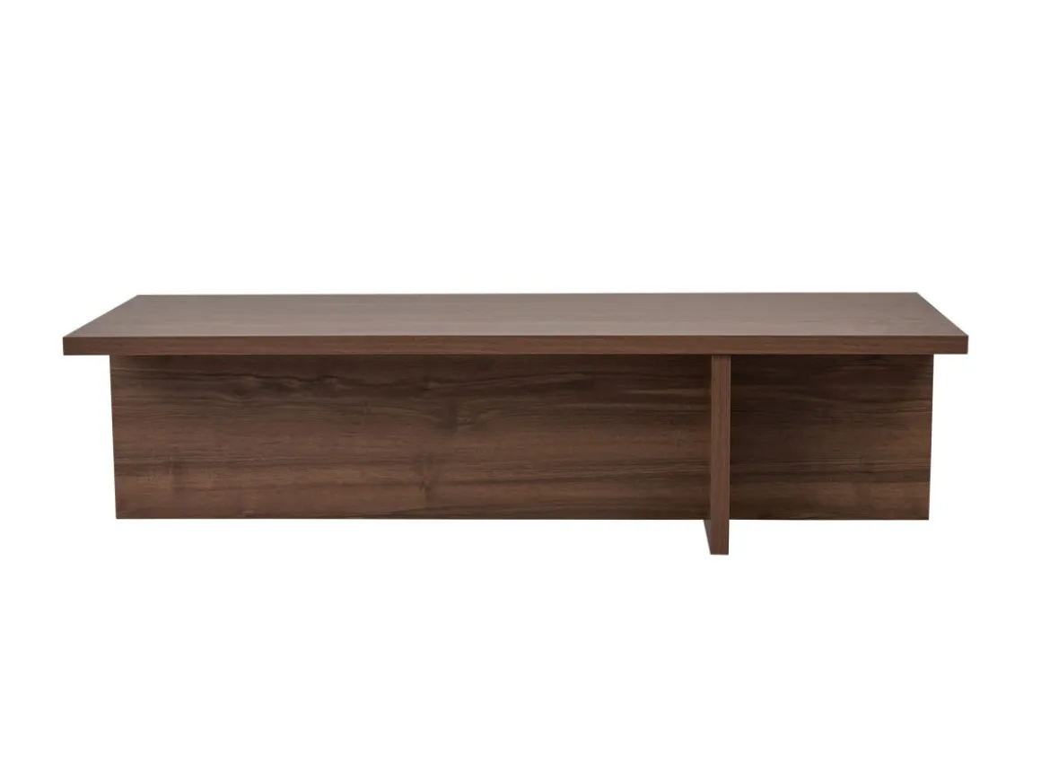 Table basse en bois "Harbor" - 120 x 45 x 30 cm - Noyer