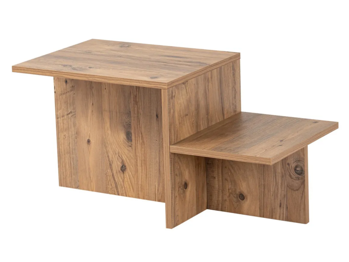Table basse en bois "Harmony" 80 x 40 x 40 cm - Pin atlantique