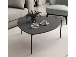 Table basse en bois "Lenny" - 90 x 89 x 40 cm - Anthracite