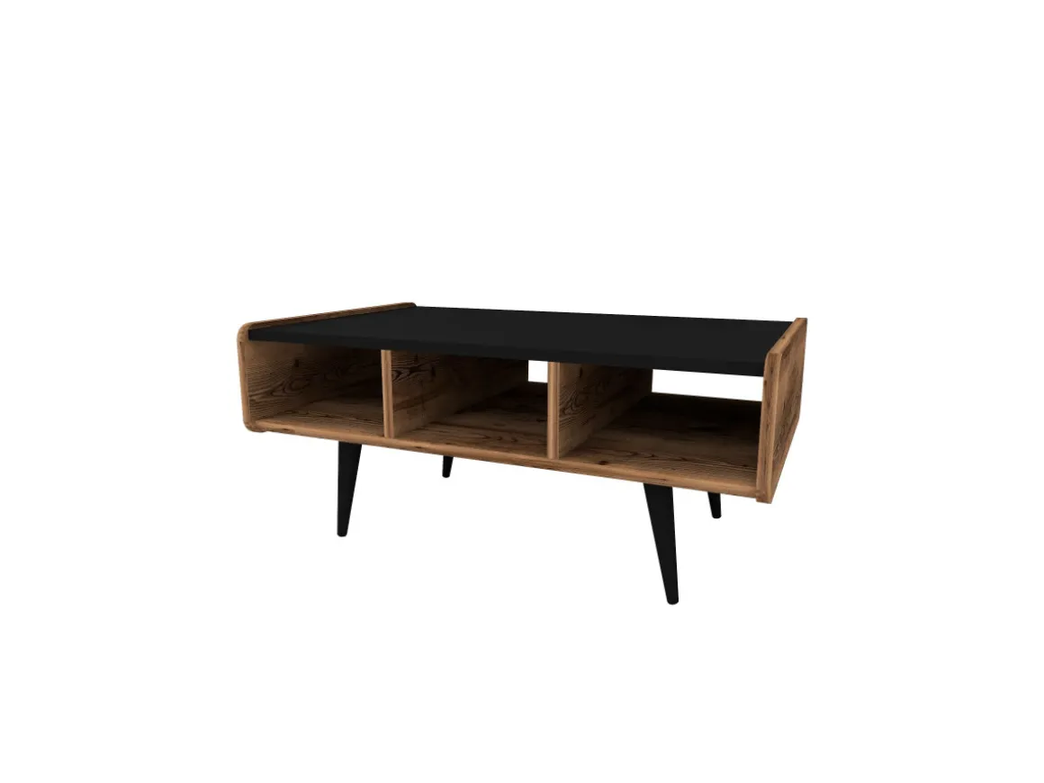 Table basse en bois "Line " - 90 x 56 x 40 cm - Noyer clair