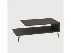 Table basse en bois "Loire" 100 x 50 x 40 cm - Anthracite
