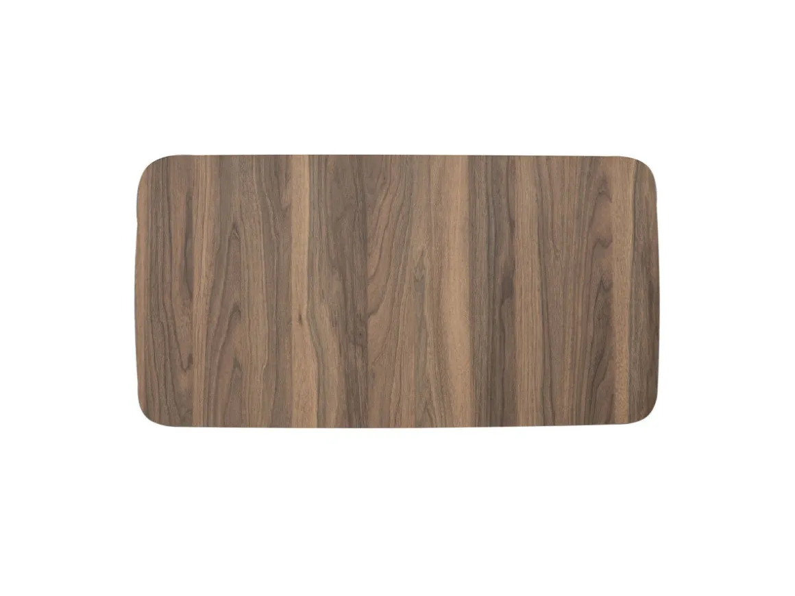 Table basse en bois "Luci" 100 x 53 x 45 cm - Noyer