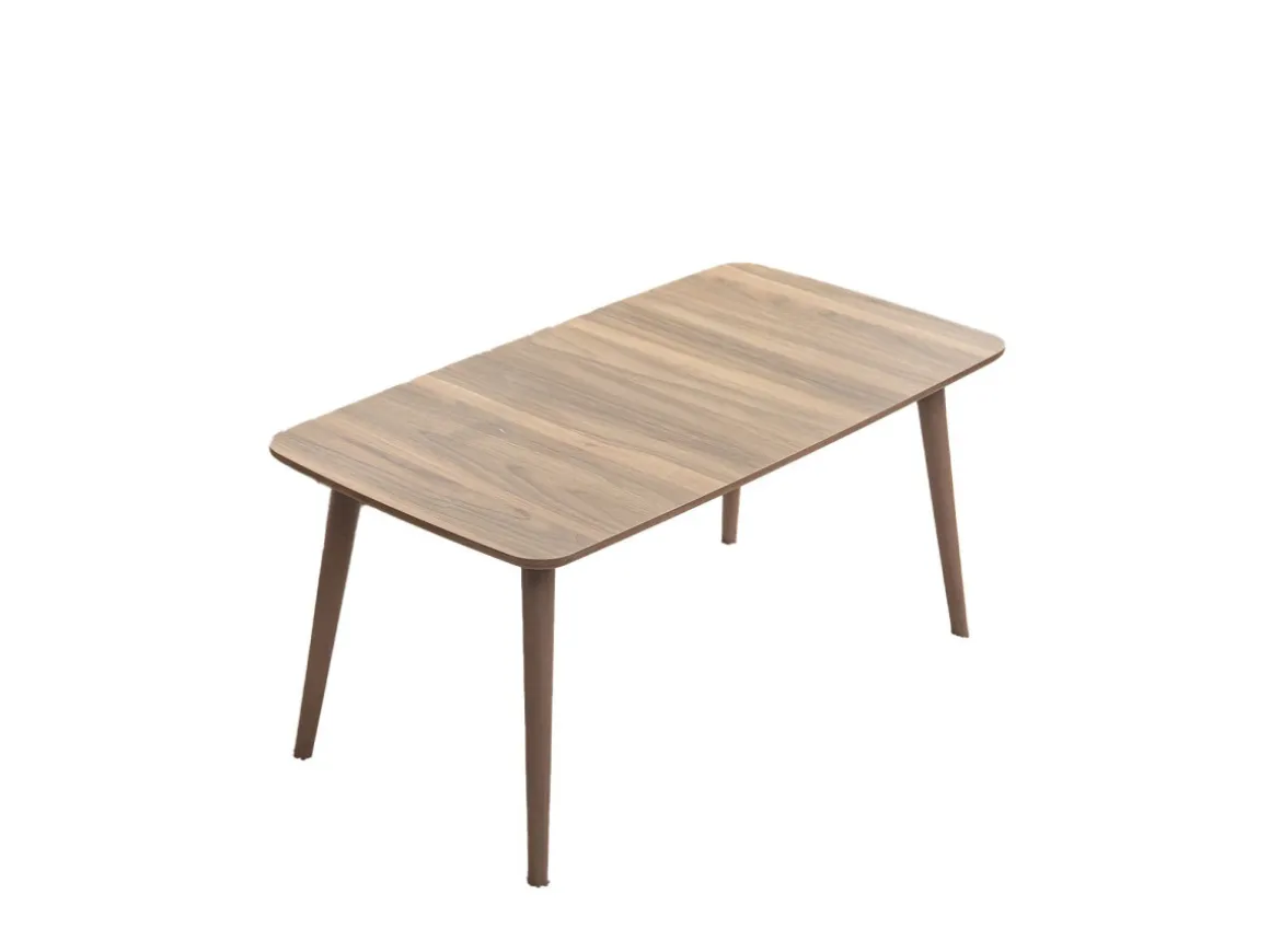 Table basse en bois "Luci" 100 x 53 x 45 cm - Noyer