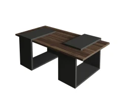 Table basse en bois "Matris" - 90 x 46 x 37 cm - Marron