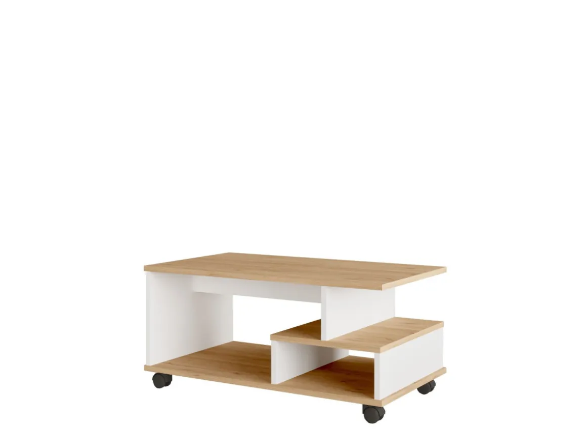 Table basse en bois "MIN9" - 90 x 51 x 42 cm - Blanc