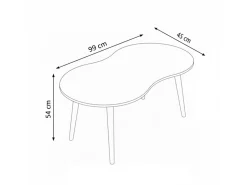 Table basse en bois 