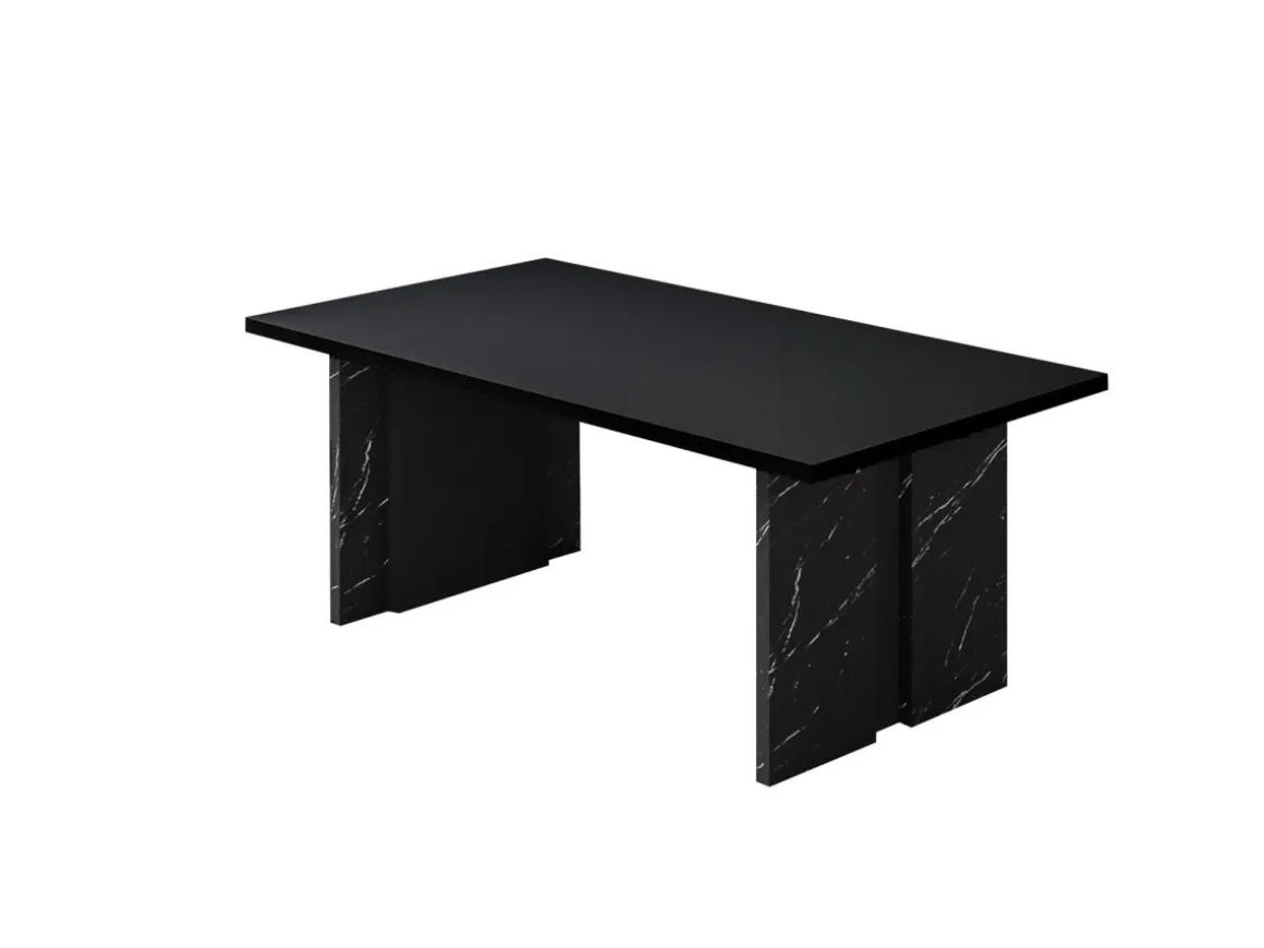 Table basse en bois "Ravello" - 90 x 50 x 40 cm - Noir