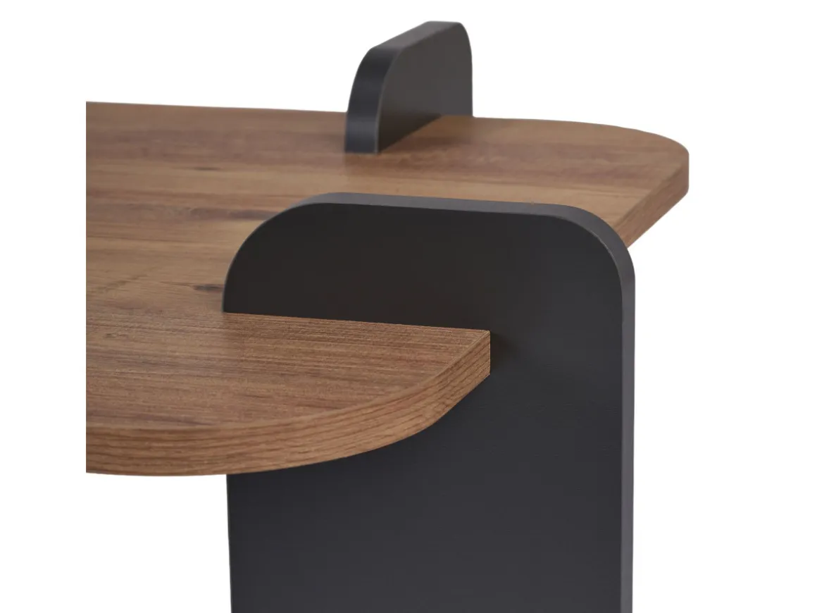 Table basse en bois "Renard" - 120 x 60 x 35 cm - Marron clair