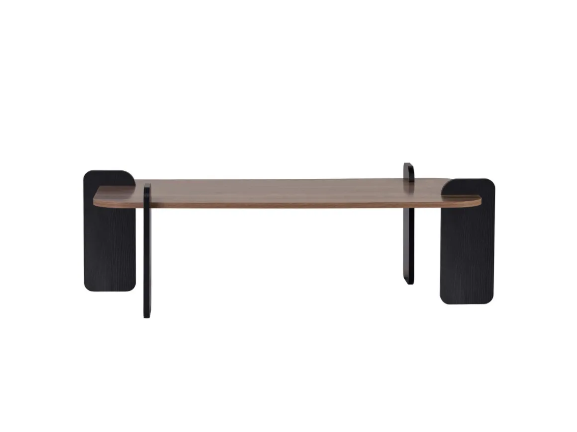 Table basse en bois "Renard" - 120 x 60 x 35 cm - Marron