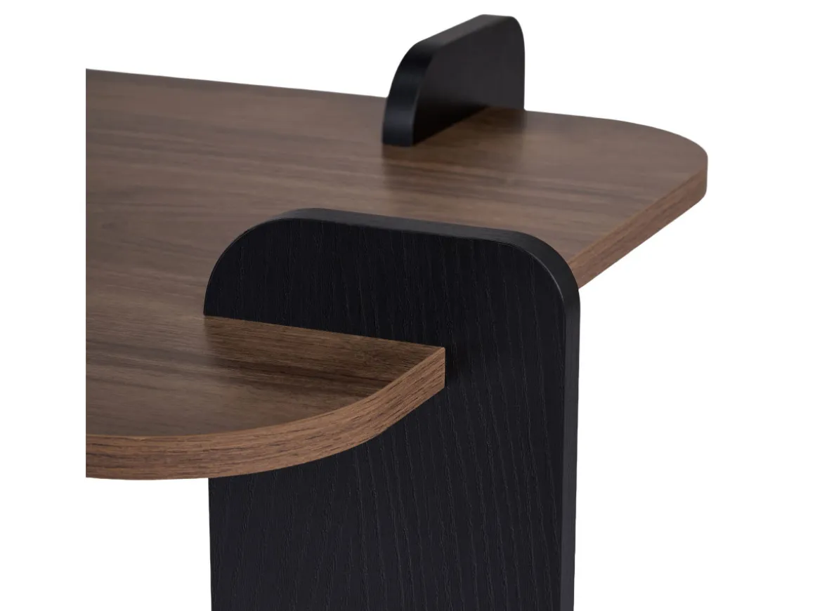 Table basse en bois "Renard" - 120 x 60 x 35 cm - Marron