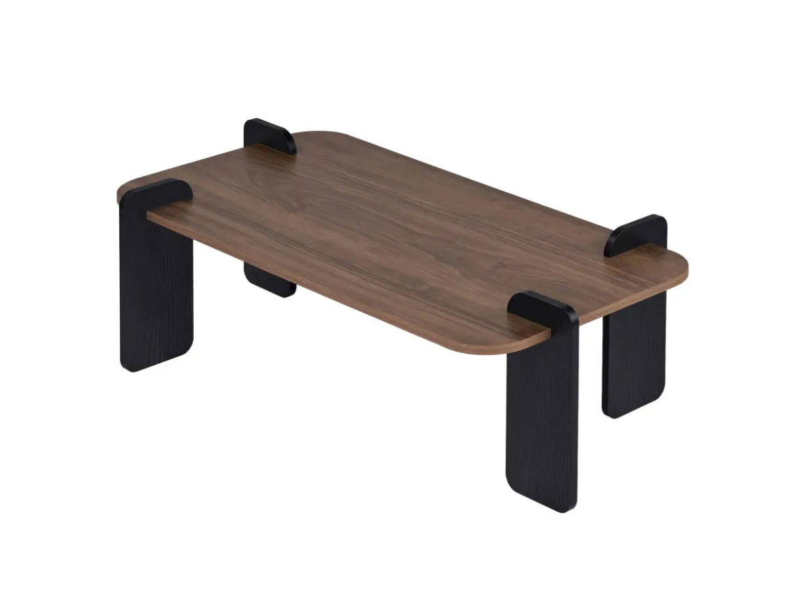Table basse en bois "Renard" - 120 x 60 x 35 cm - Marron