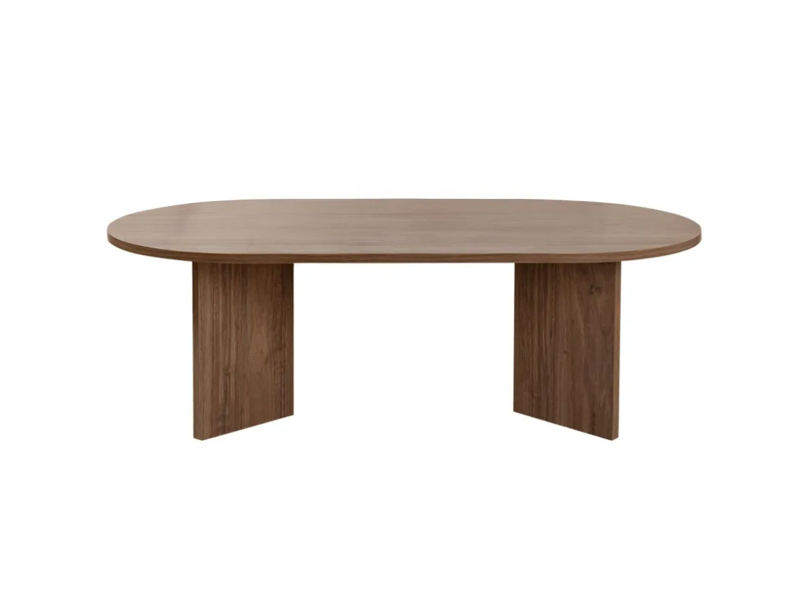 Table basse en bois "Sable" - 60 x 119 x 40 cm - Noyer